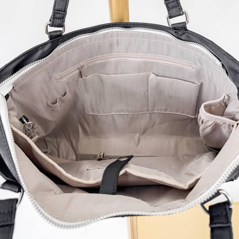 Nina Nylon Organizer Tote Bag-How Cute is That? Boutique