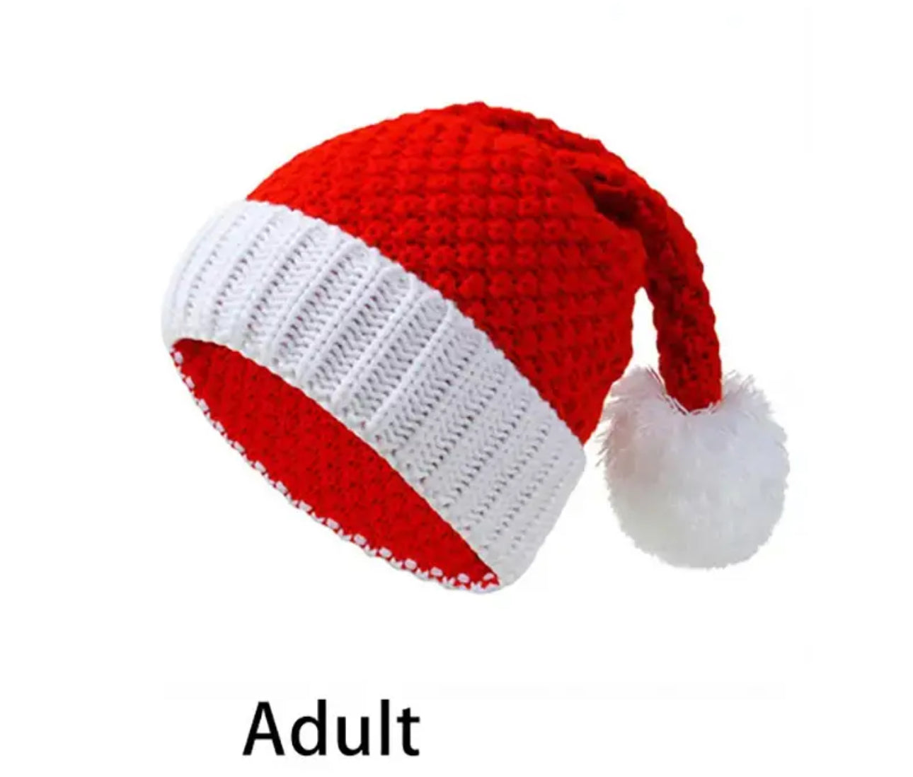 Santa Winter Hat Set- Mama and Mini Set