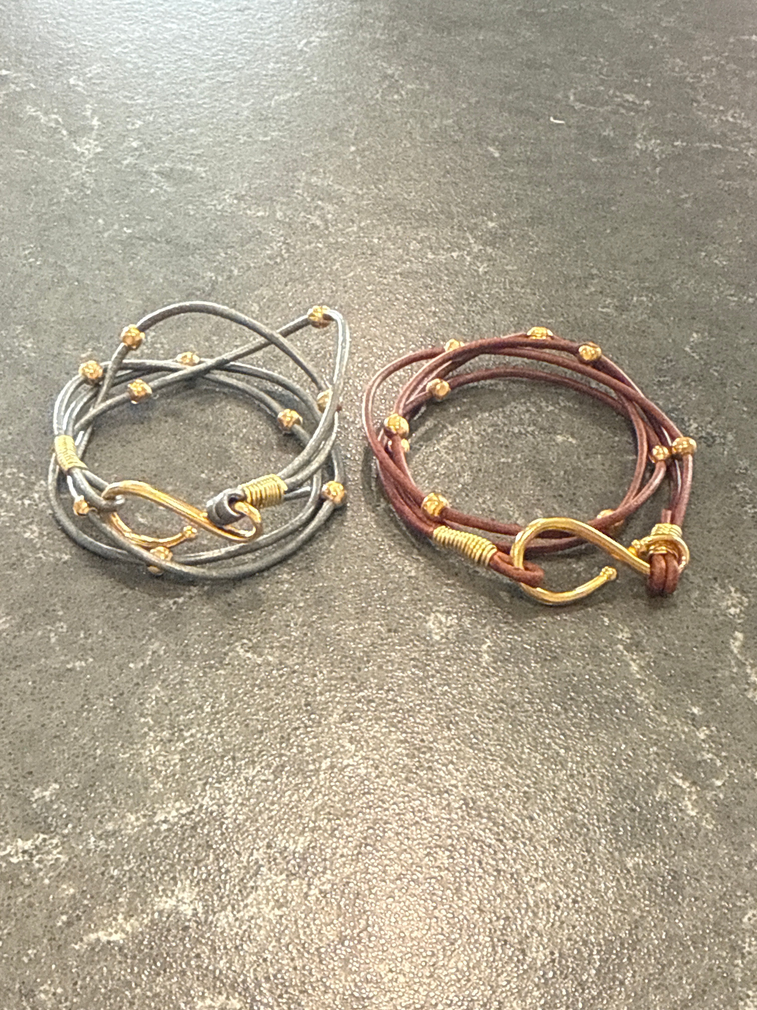 Wrap Bracelet with Gold Beads-How Cute is That? Boutique
