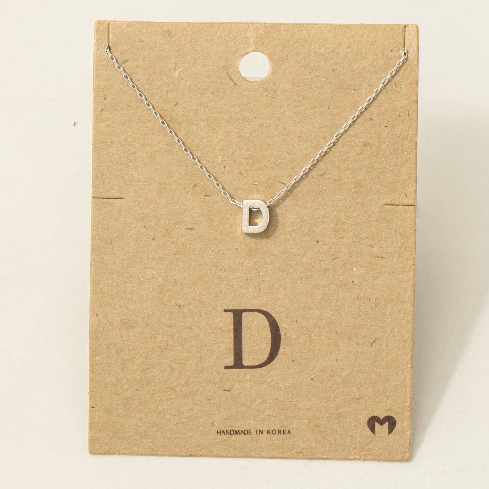 Initial Pendant Necklace-How Cute is That? Boutique
