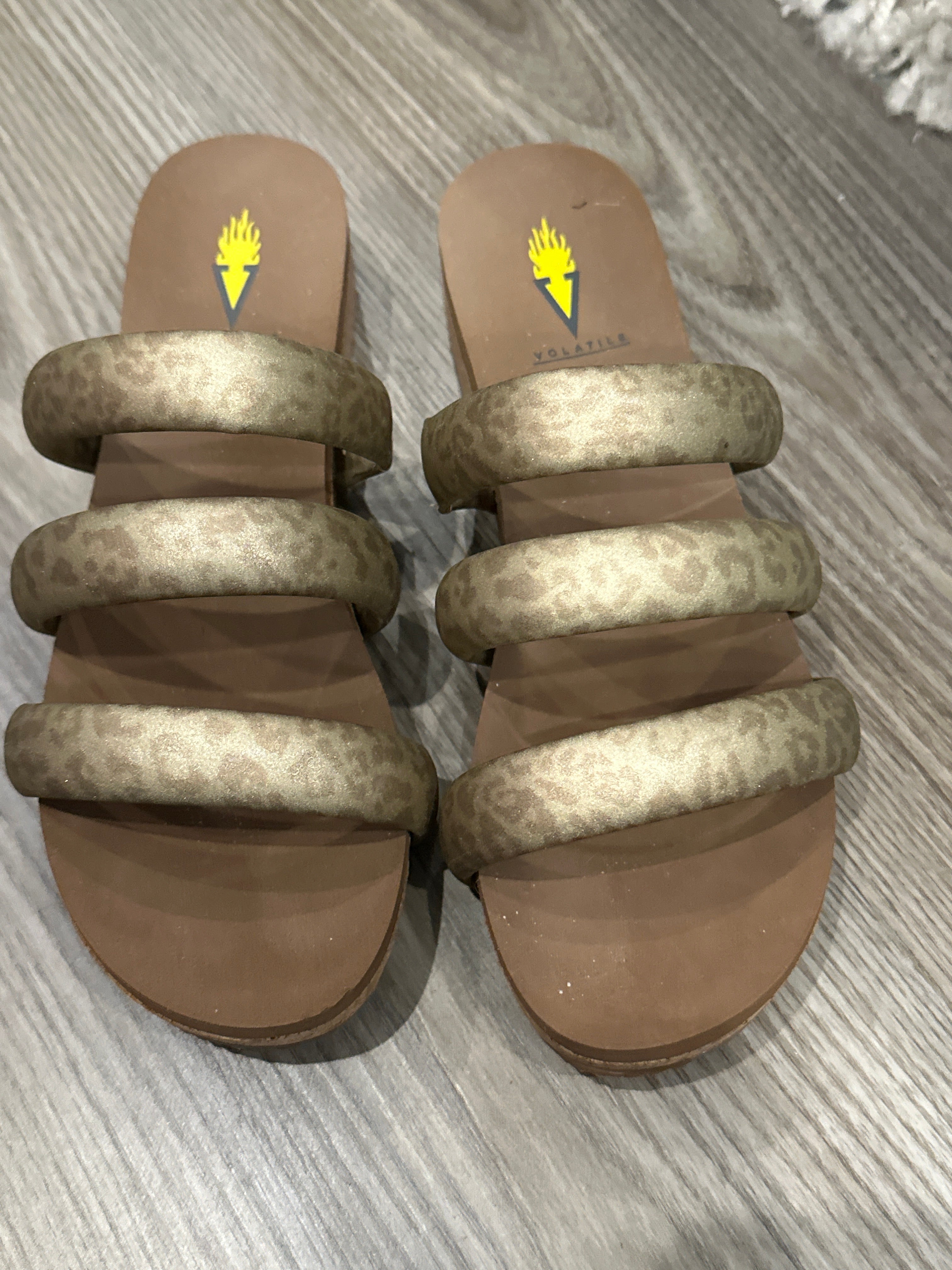 GILLETTE METALLIC SYNTHETIC PADDED STRAP SANDAL-How Cute is That? Boutique