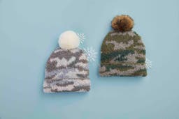 INFANT CAMO CHENILLE HAT - 6-18 MONTHS