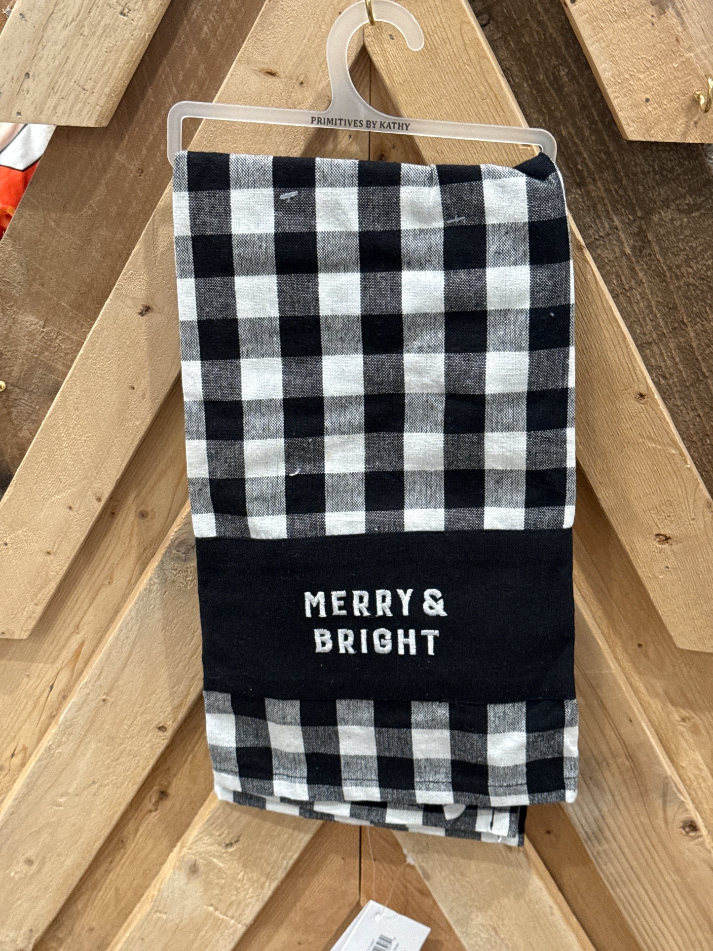 Merry and Bright Christmas Kitchen Towel