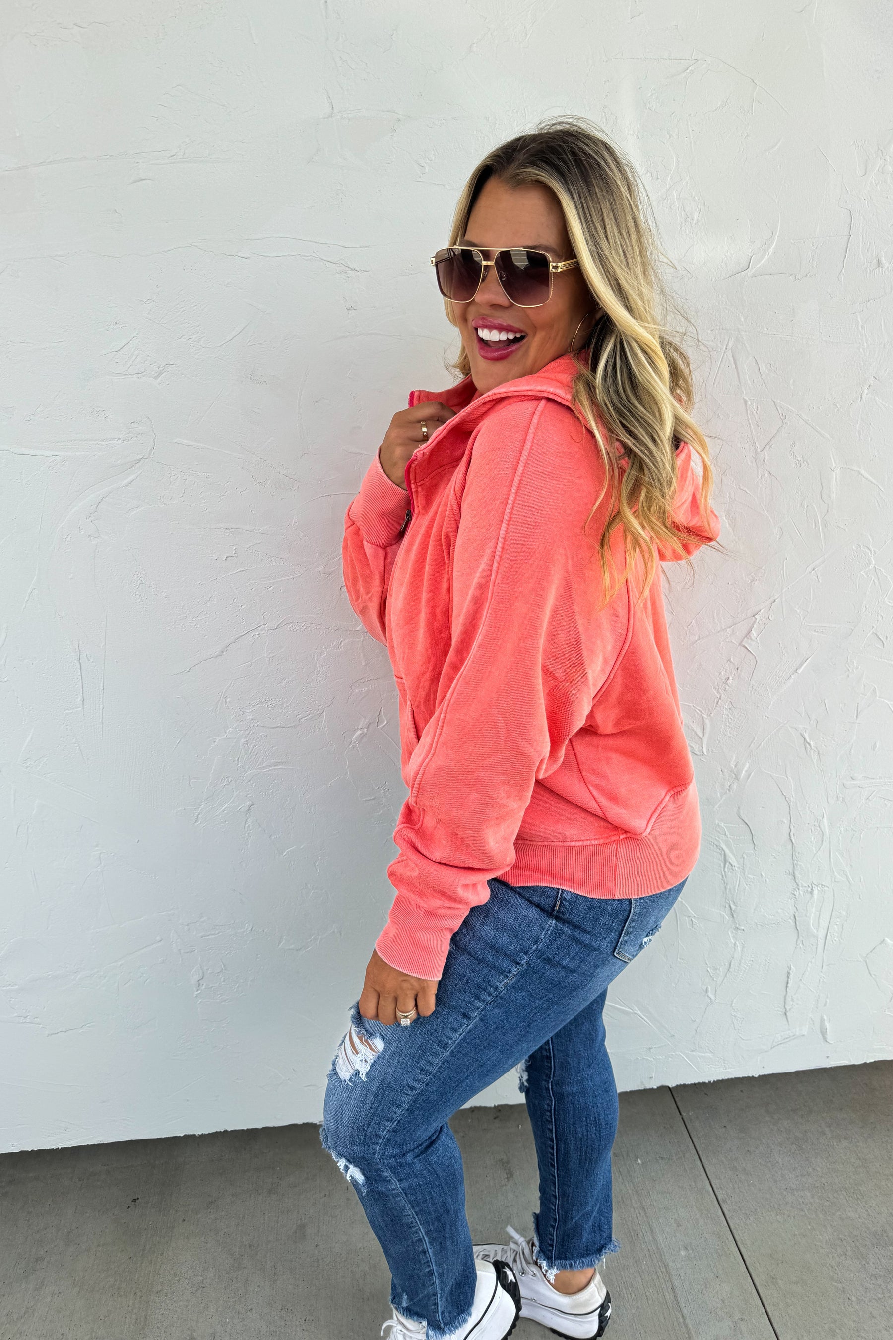 Easy Does It Pullover Hoodie Sweatshirt-How Cute is That? Boutique