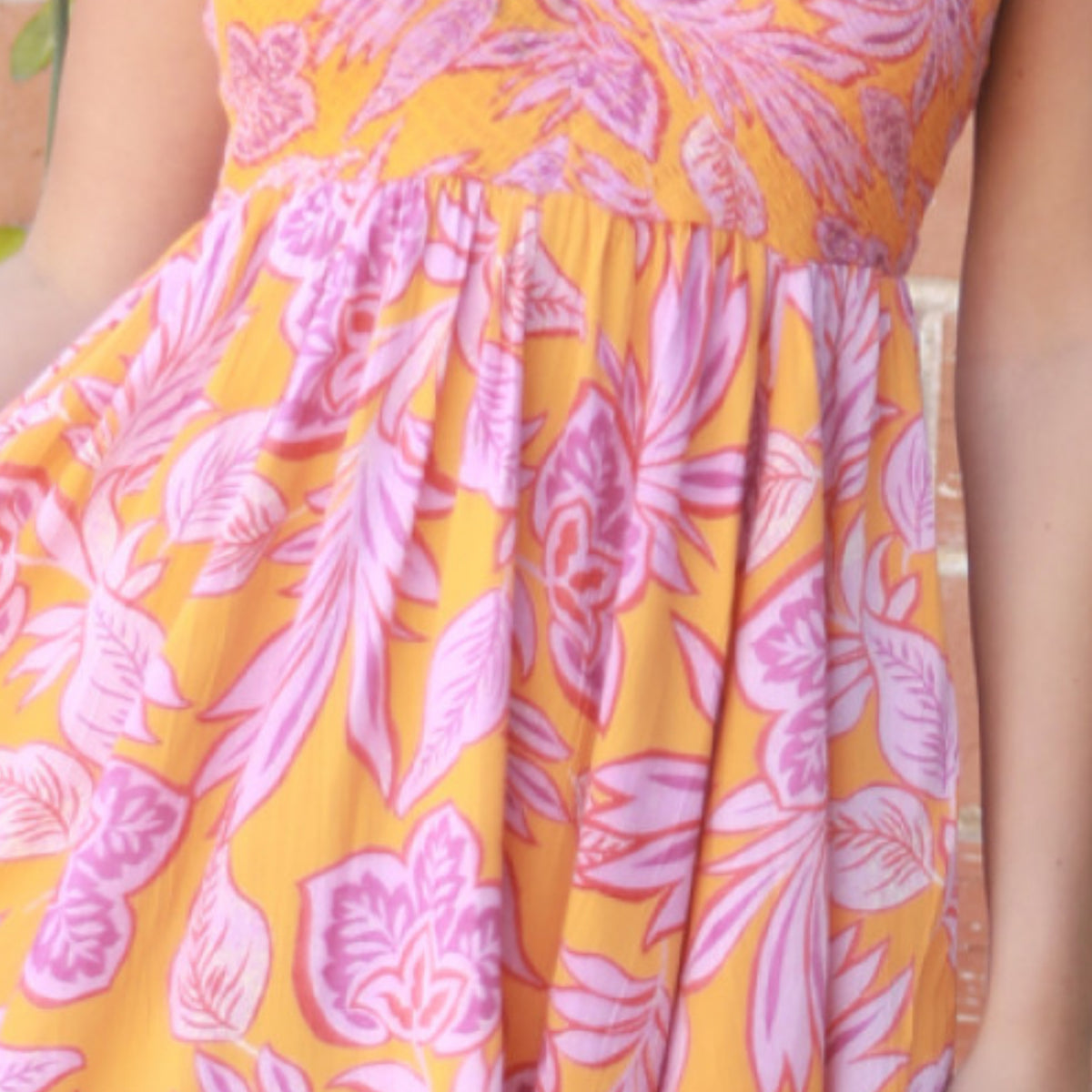 pink and orange floral maxi dress Pink and Orange Floral Dress Medium