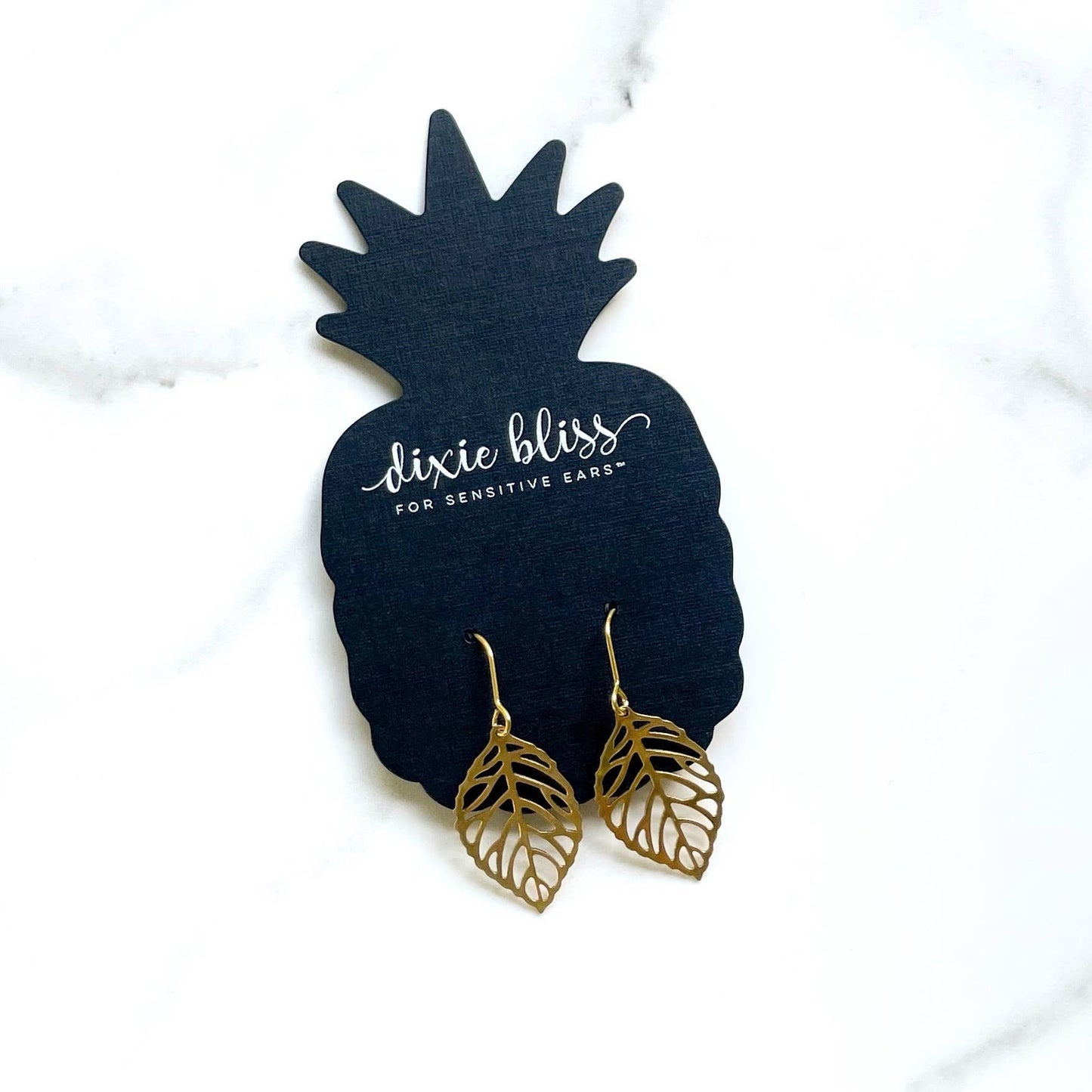 Tumbling Leaves Gold Earrings