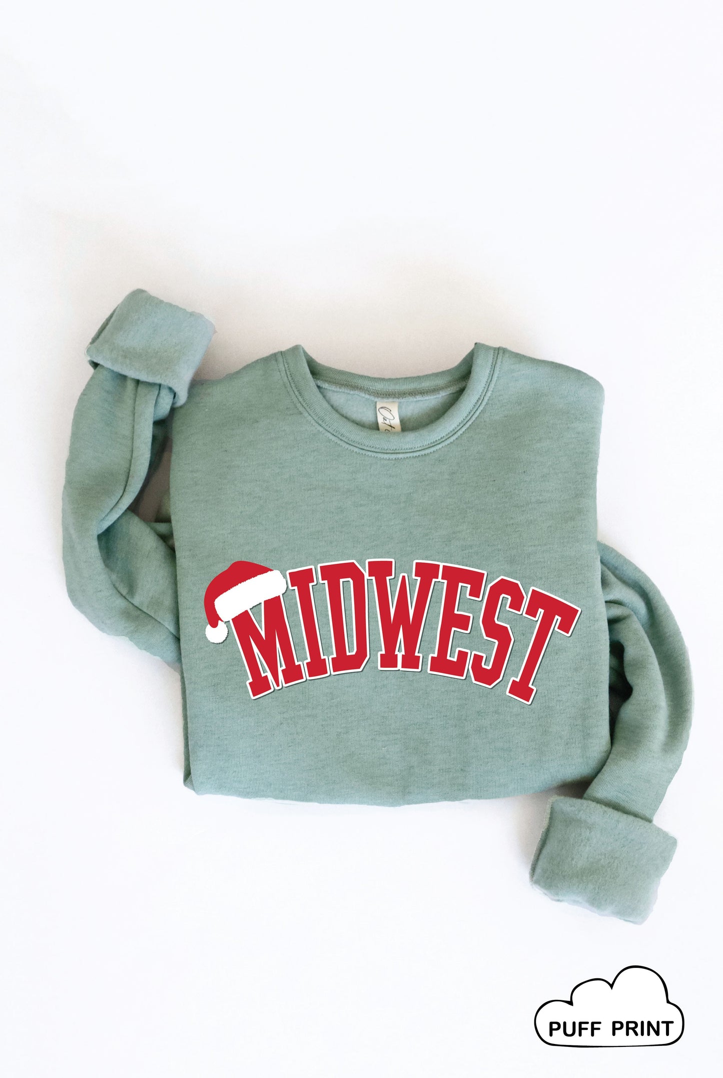 MIDWEST PUFF SANTA Graphic Sweatshirt