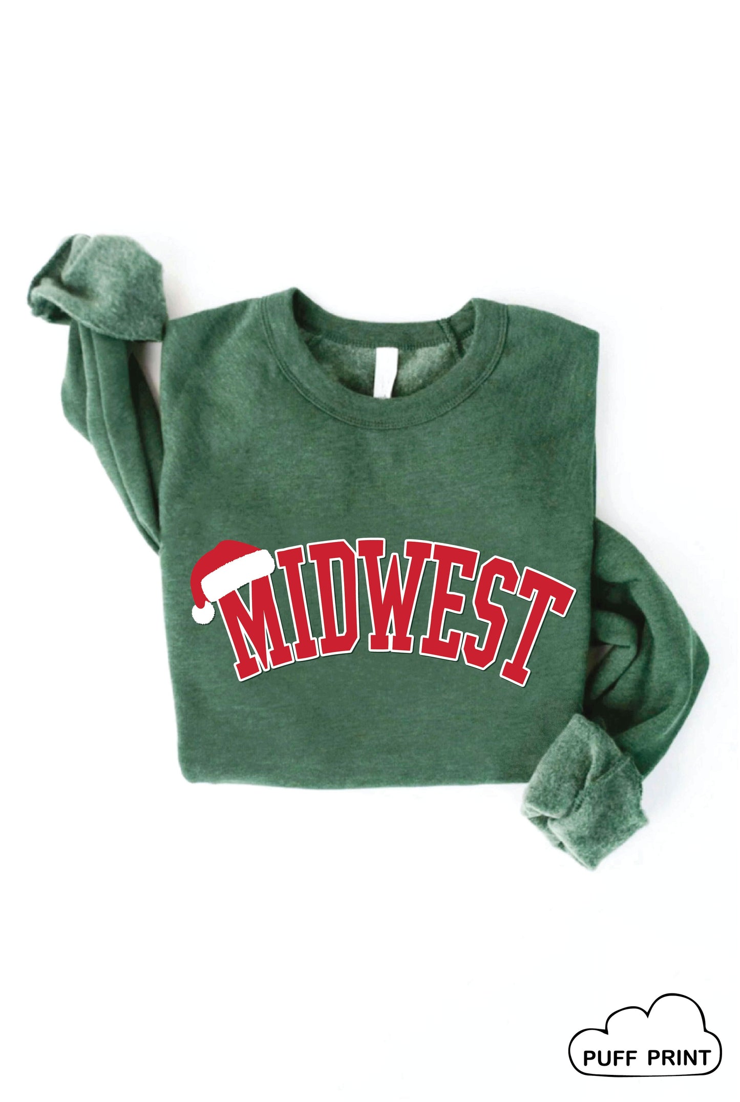 MIDWEST PUFF SANTA Graphic Sweatshirt