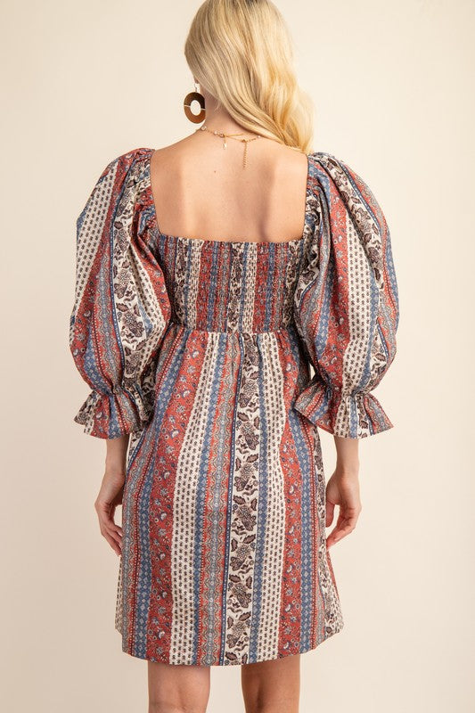 Smocked Bodice Mini Dress-How Cute is That? Boutique