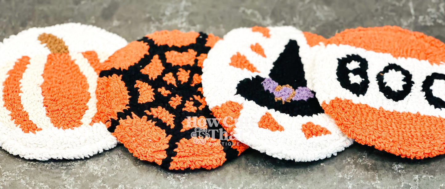 HALLOWEEN MUG RUG COASTERS