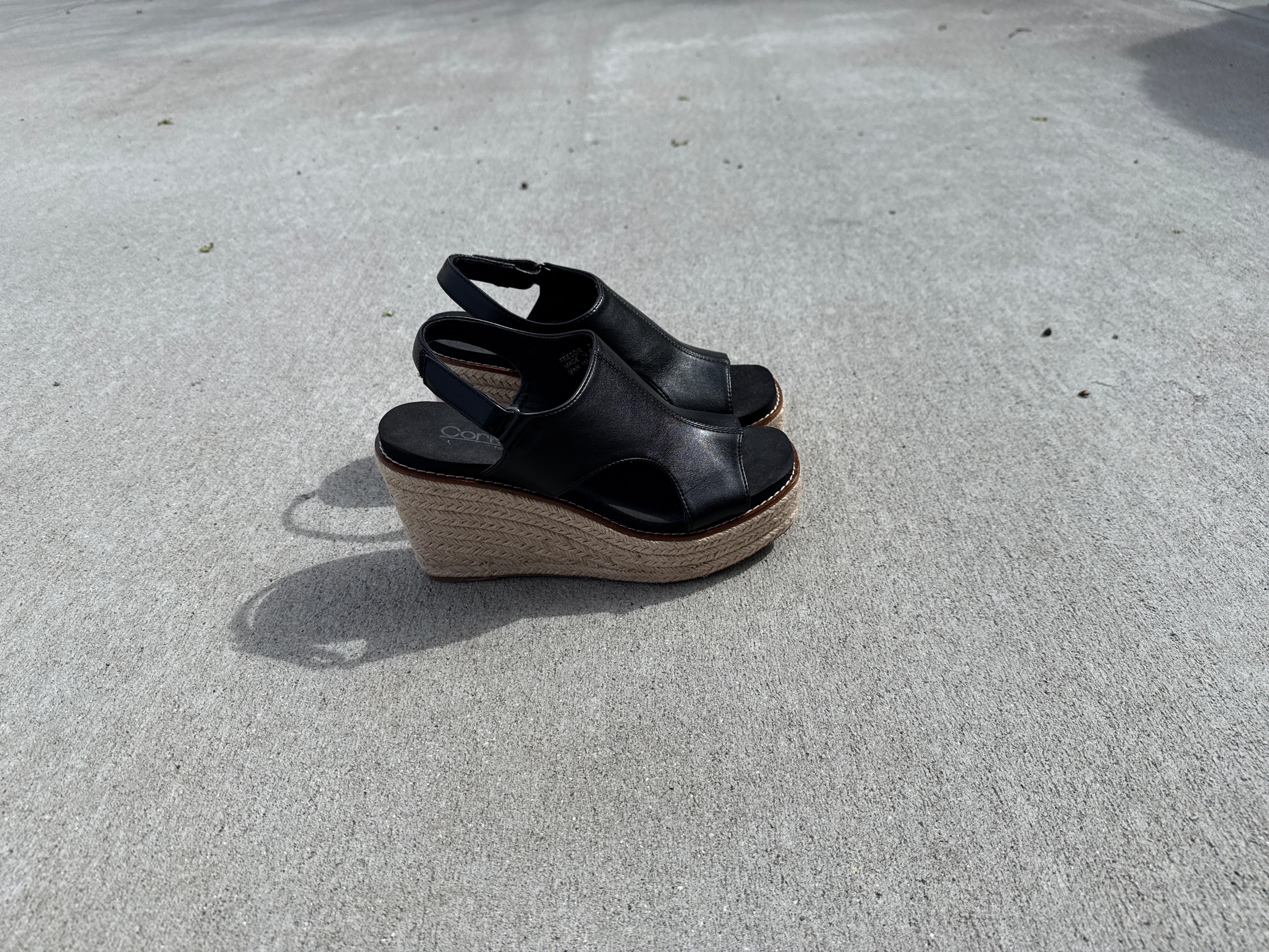 Corky's Black Wedges-How Cute is That? Boutique