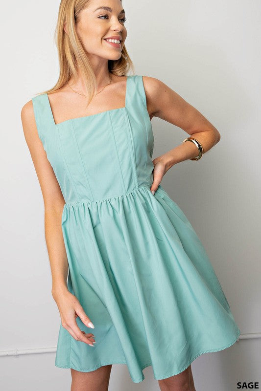 BONNING LINED SIDE POCKET SLEEVELESS DRESS-How Cute is That? Boutique