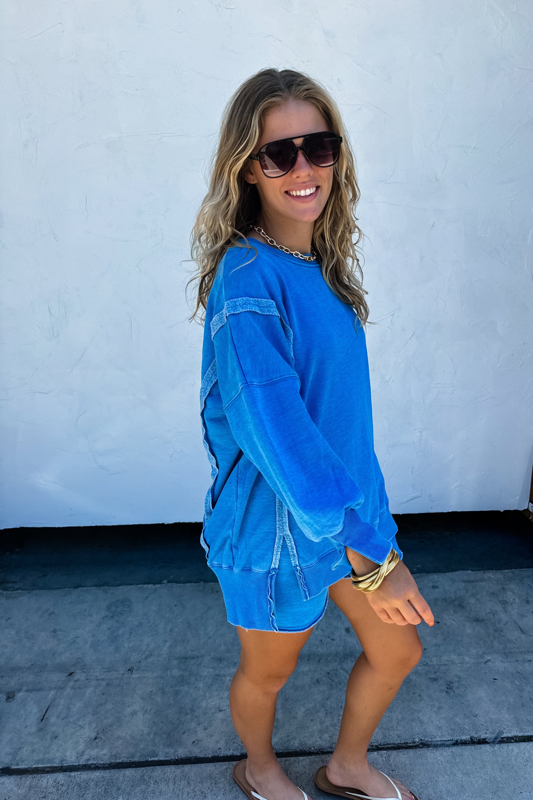SUMMER COLORS CLASSIC CREW PULLOVER-How Cute is That? Boutique