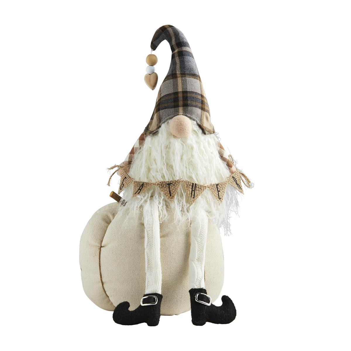 LARGE PUMPKIN DANGLE LEG GNOME