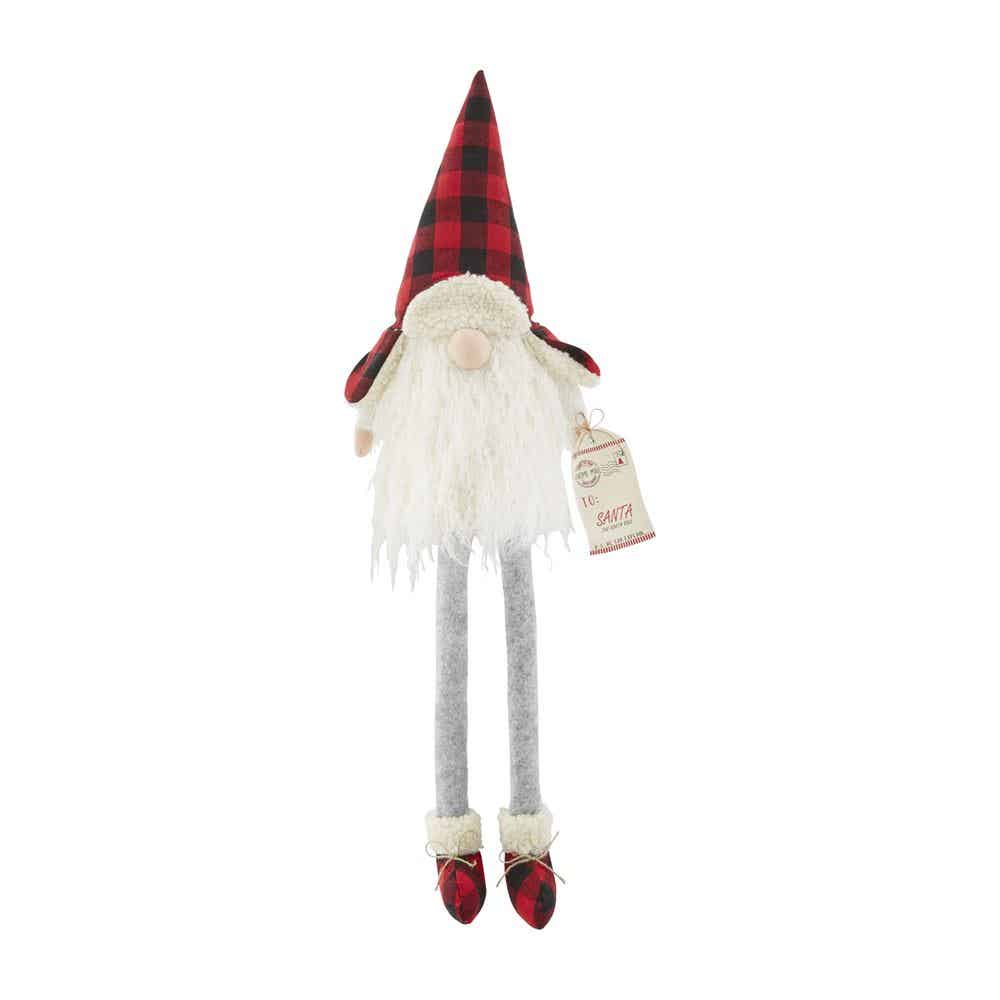 SANTA DANGLE LEG CHRISTMAS GNOME