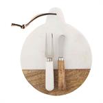 Marble Wood Cheese Set-How Cute is That? Boutique