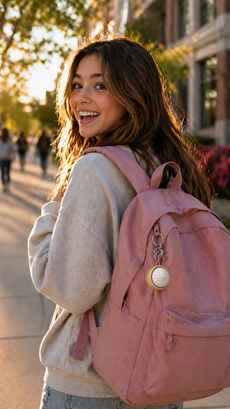 Clip on your backpack