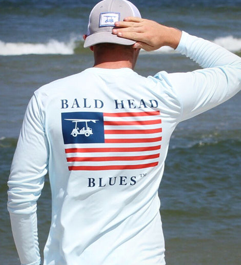 Bald Head Blues Trucker Hat - Grey-How Cute is That? Boutique