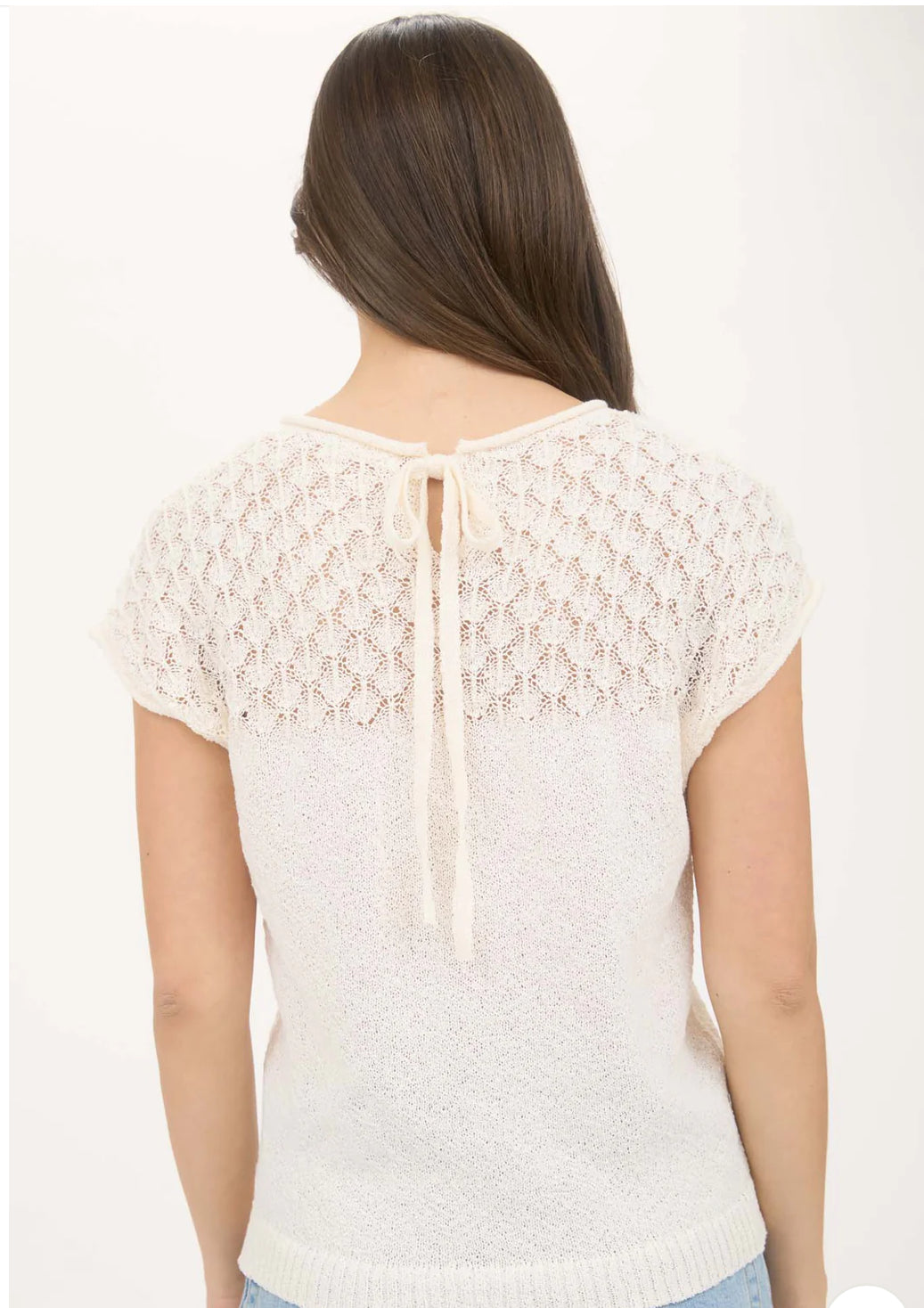 Eyelet Sweater Top-How Cute is That? Boutique