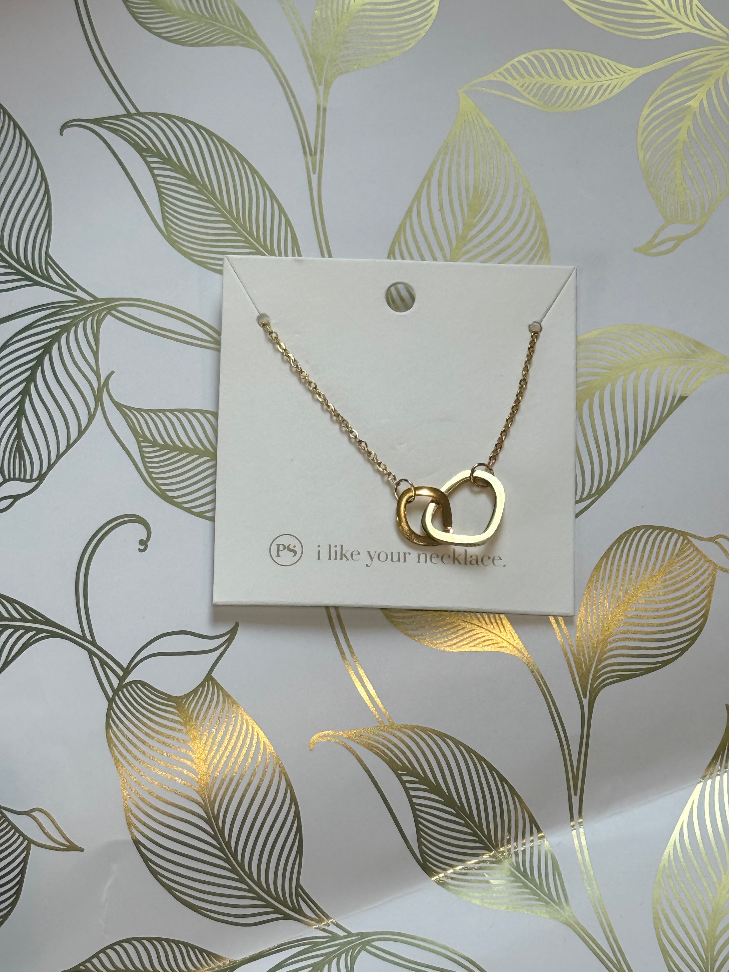 Joining Circles Necklace-waterproof-How Cute is That? Boutique