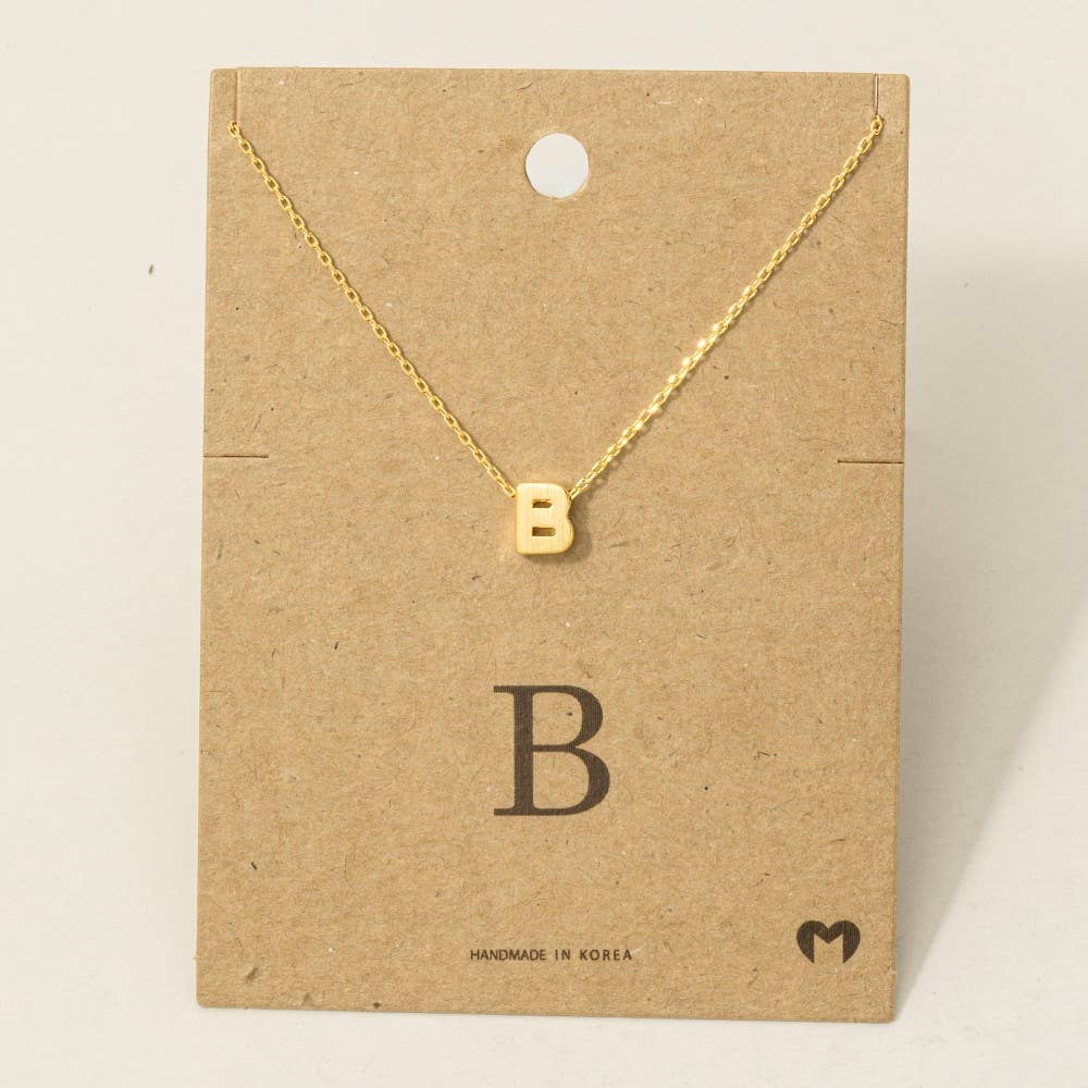 Initial Pendant Necklace-How Cute is That? Boutique