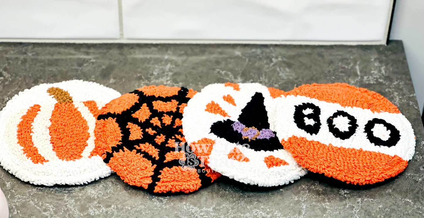 HALLOWEEN MUG RUG COASTERS