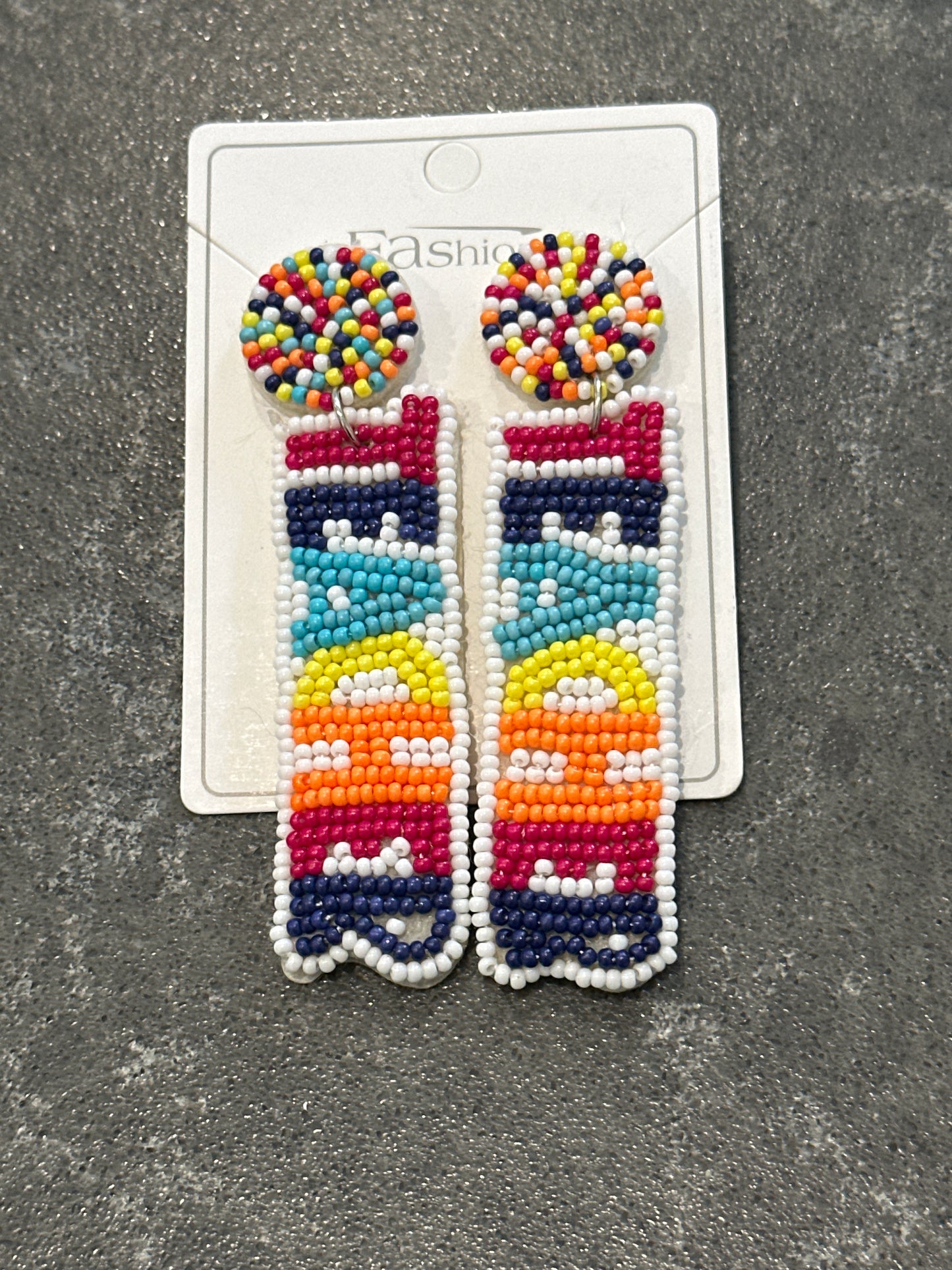 Teacher Beaded Earrings