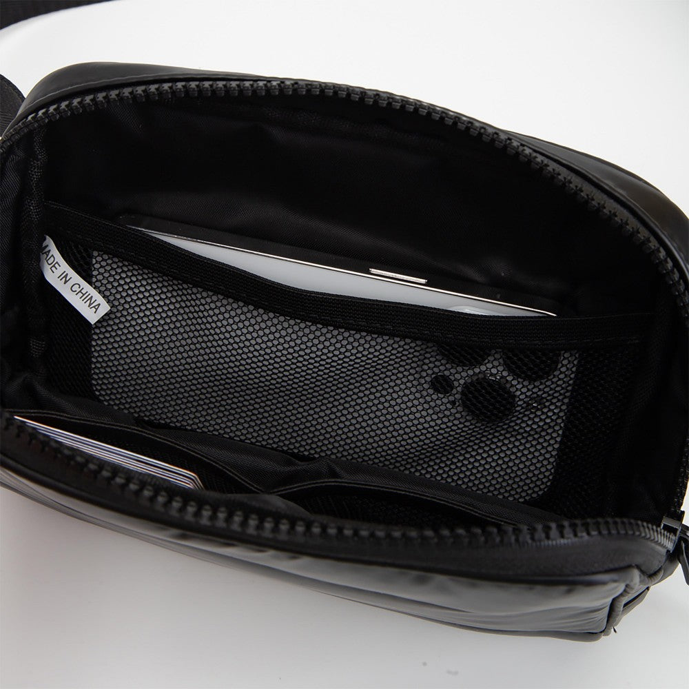 Glossy Puffer Belt Bag