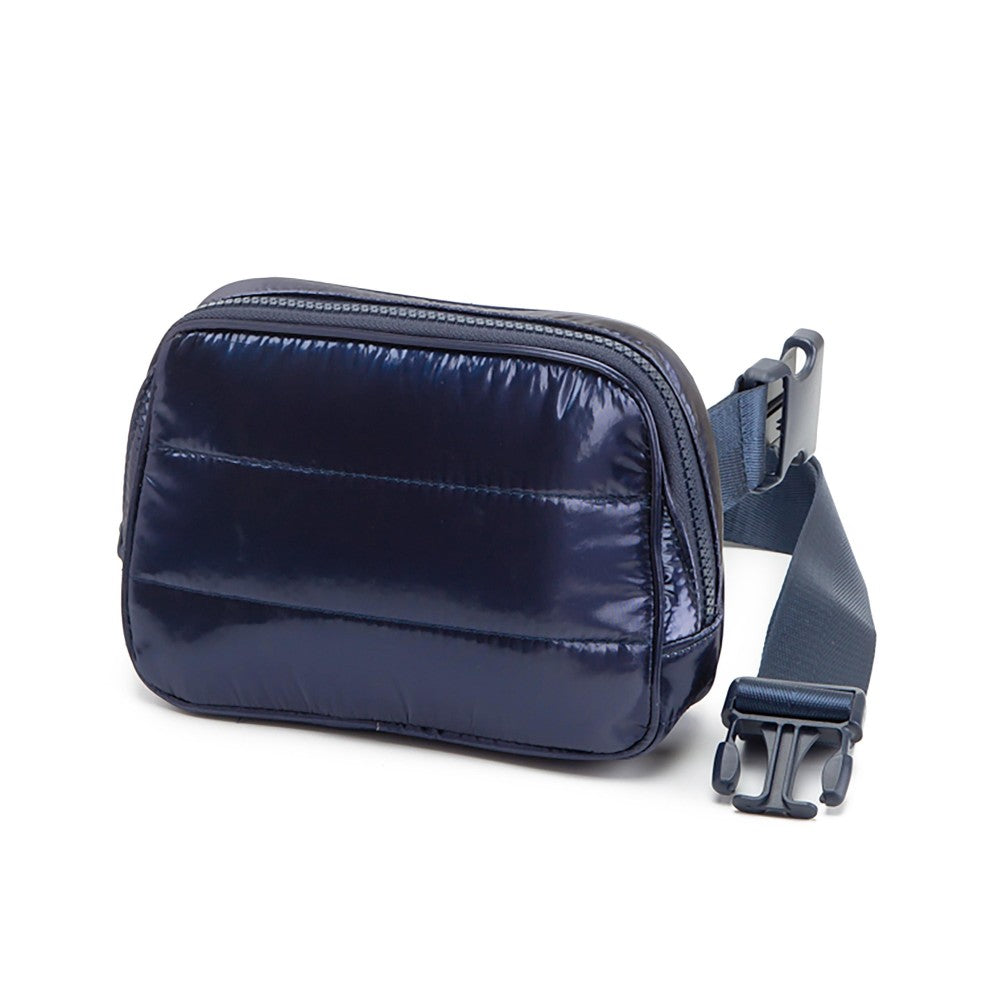 Glossy Puffer Belt Bag