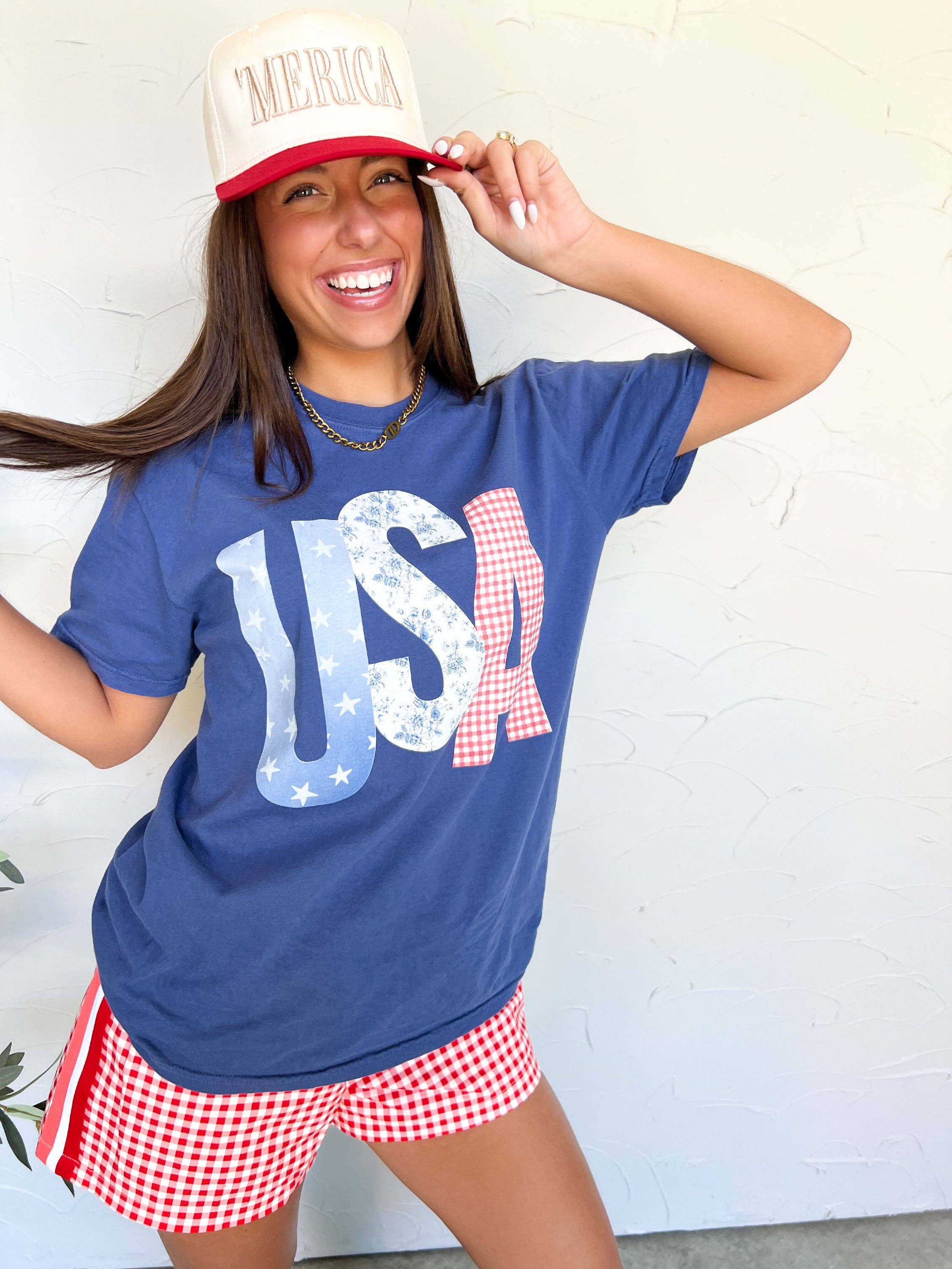 USA Picnic Comfort Colors Tshirt-How Cute is That? Boutique