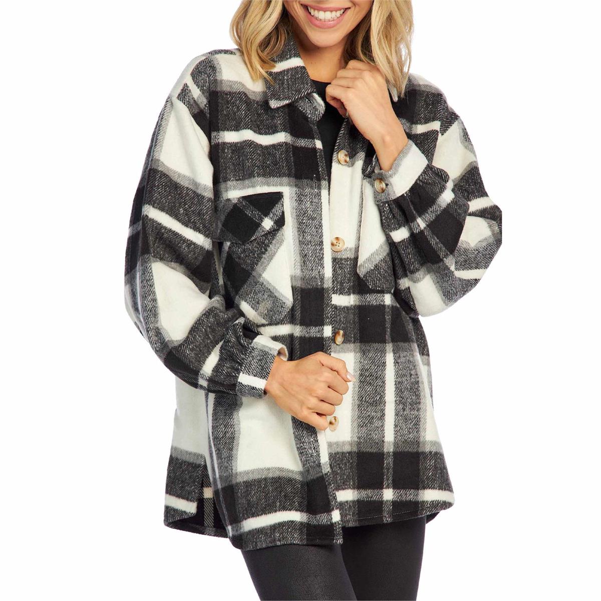 Black Highland Plaid Shacket