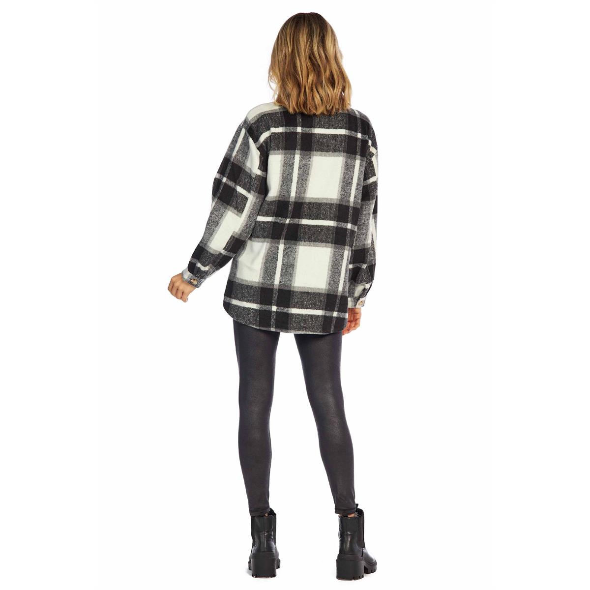 Black Highland Plaid Shacket