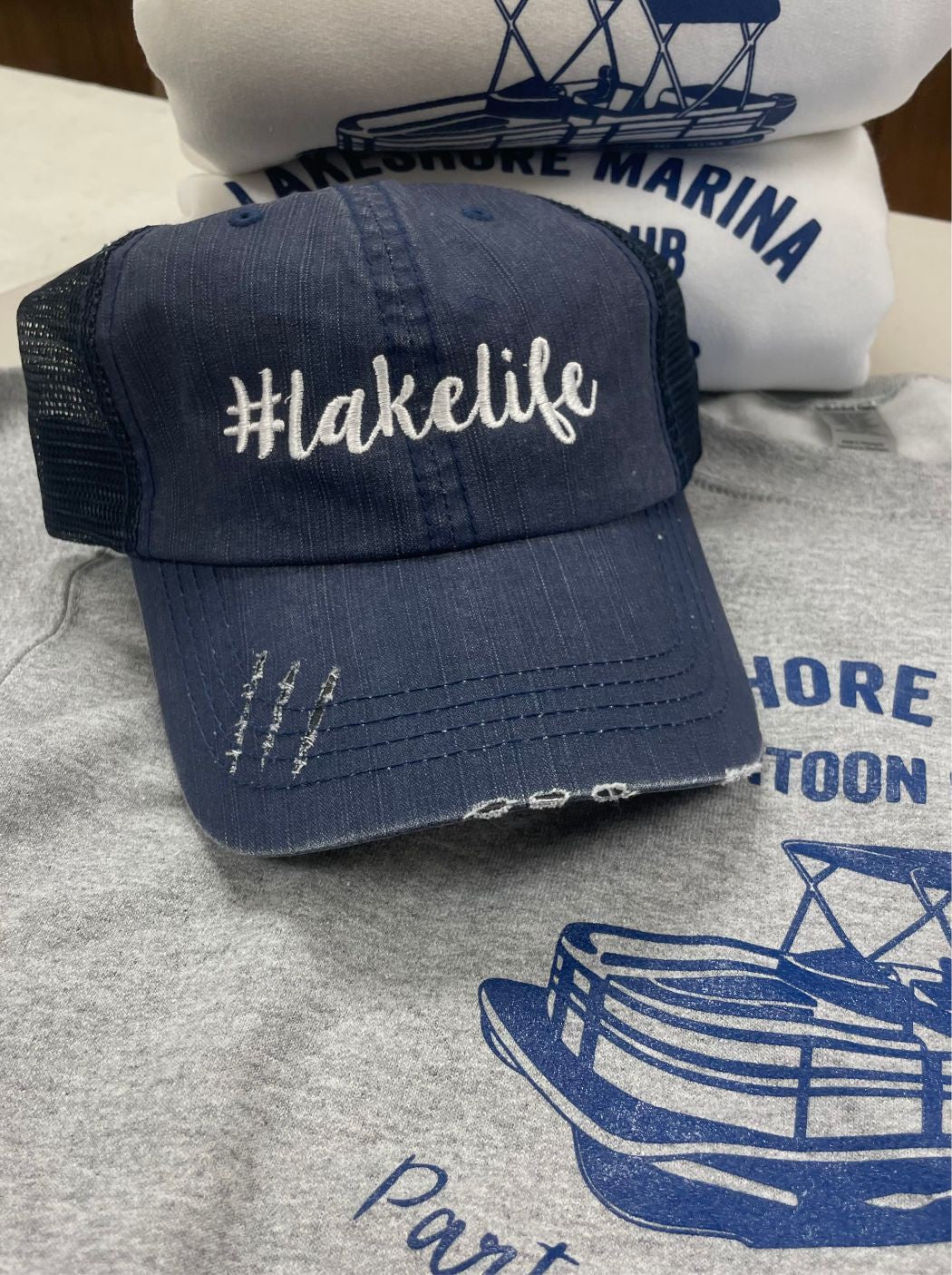 Lake Life Embroidered Trucker Hat