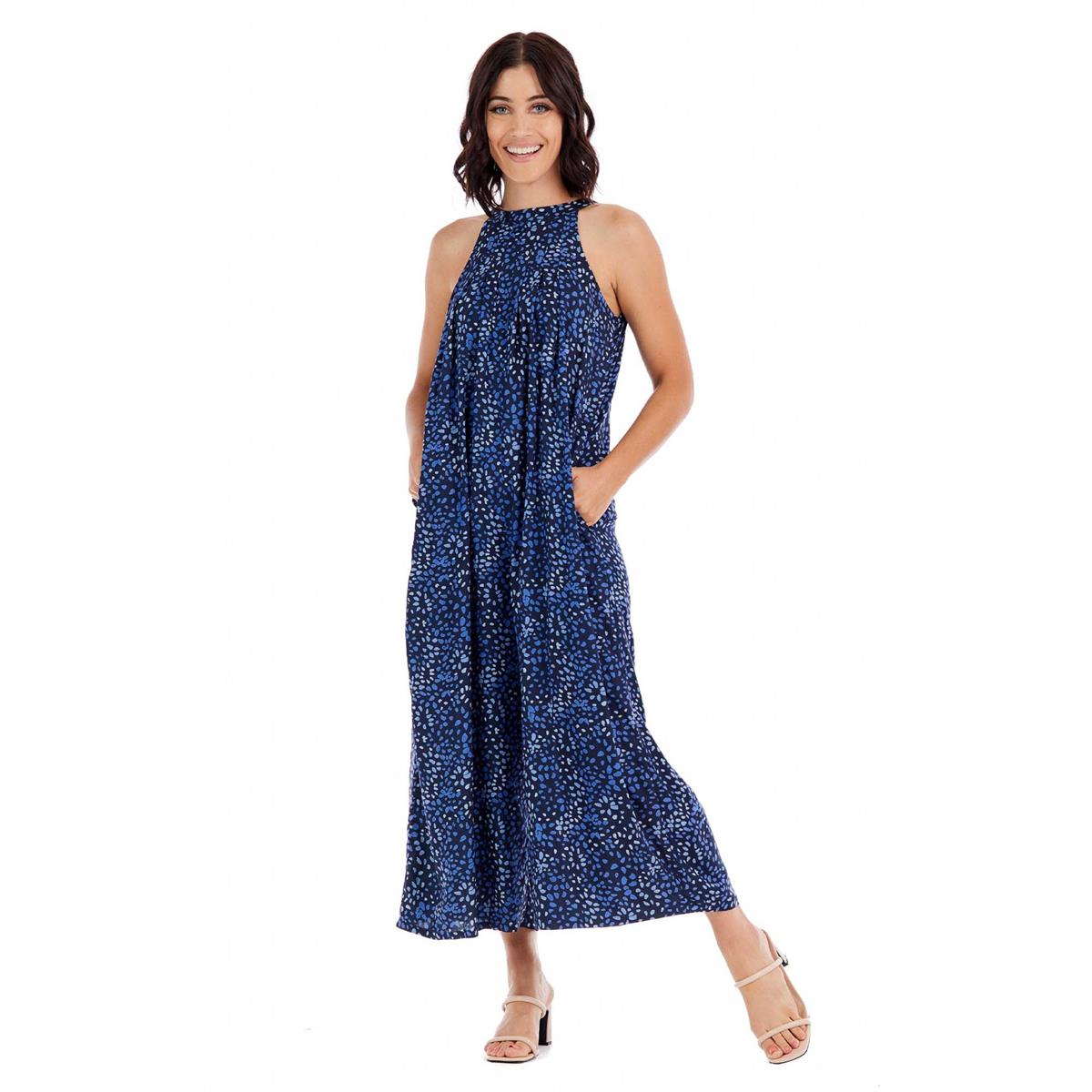 NAVY ANGELINE JUMPSUIT