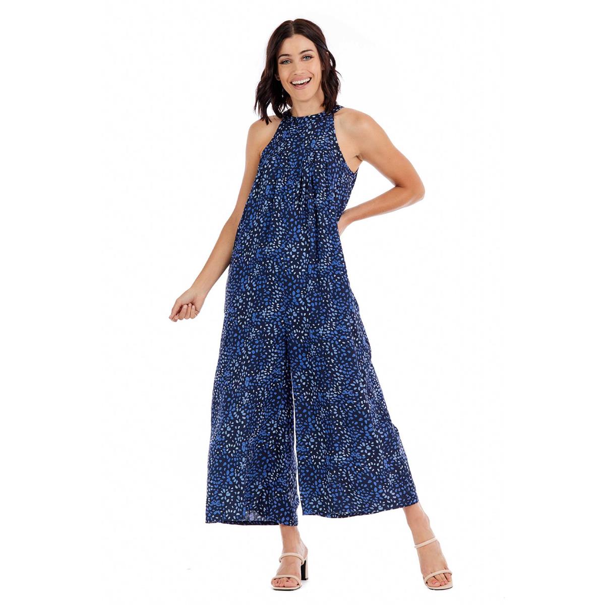 NAVY ANGELINE JUMPSUIT