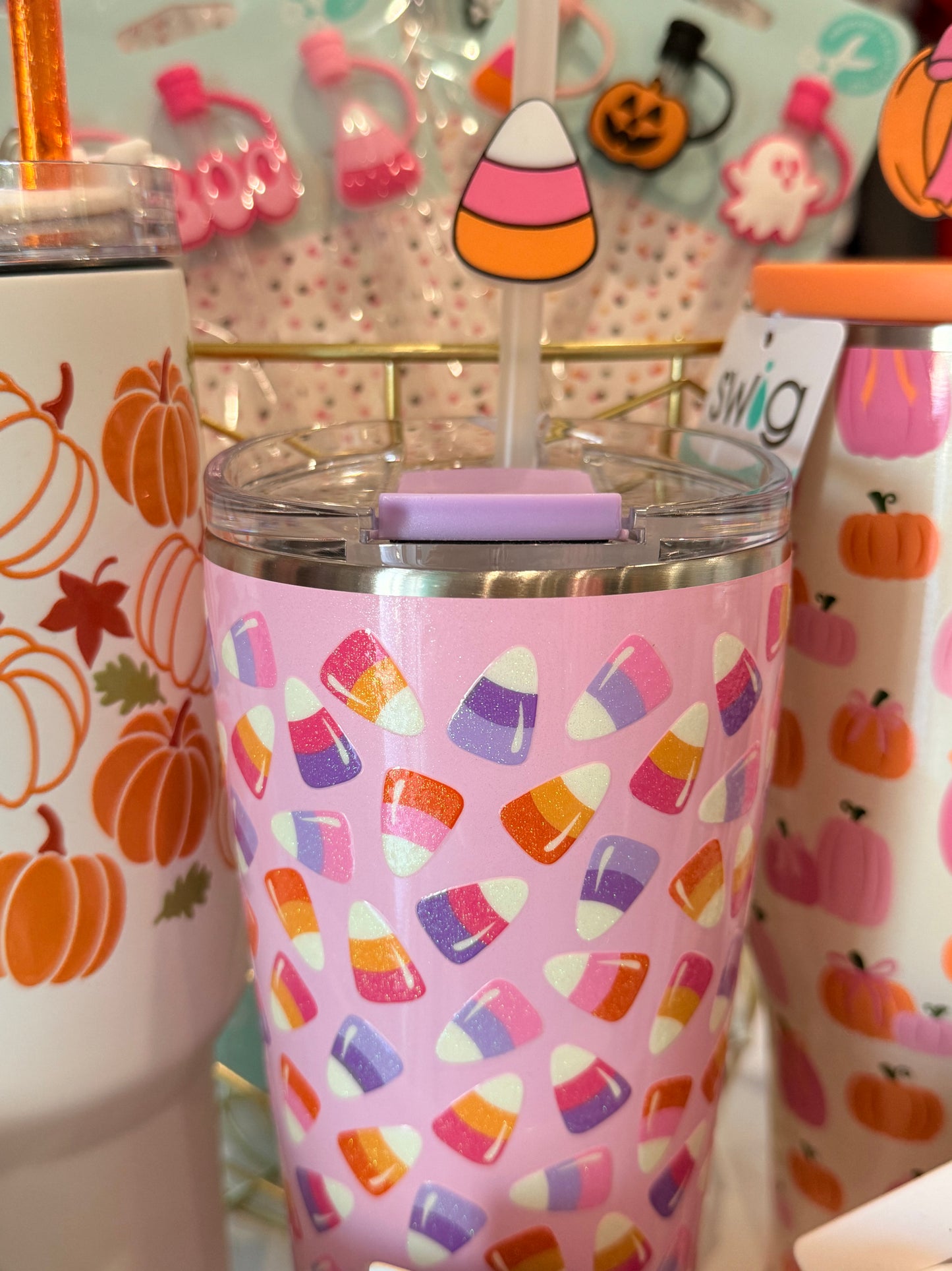 Halloween 3D straw toppers standard size