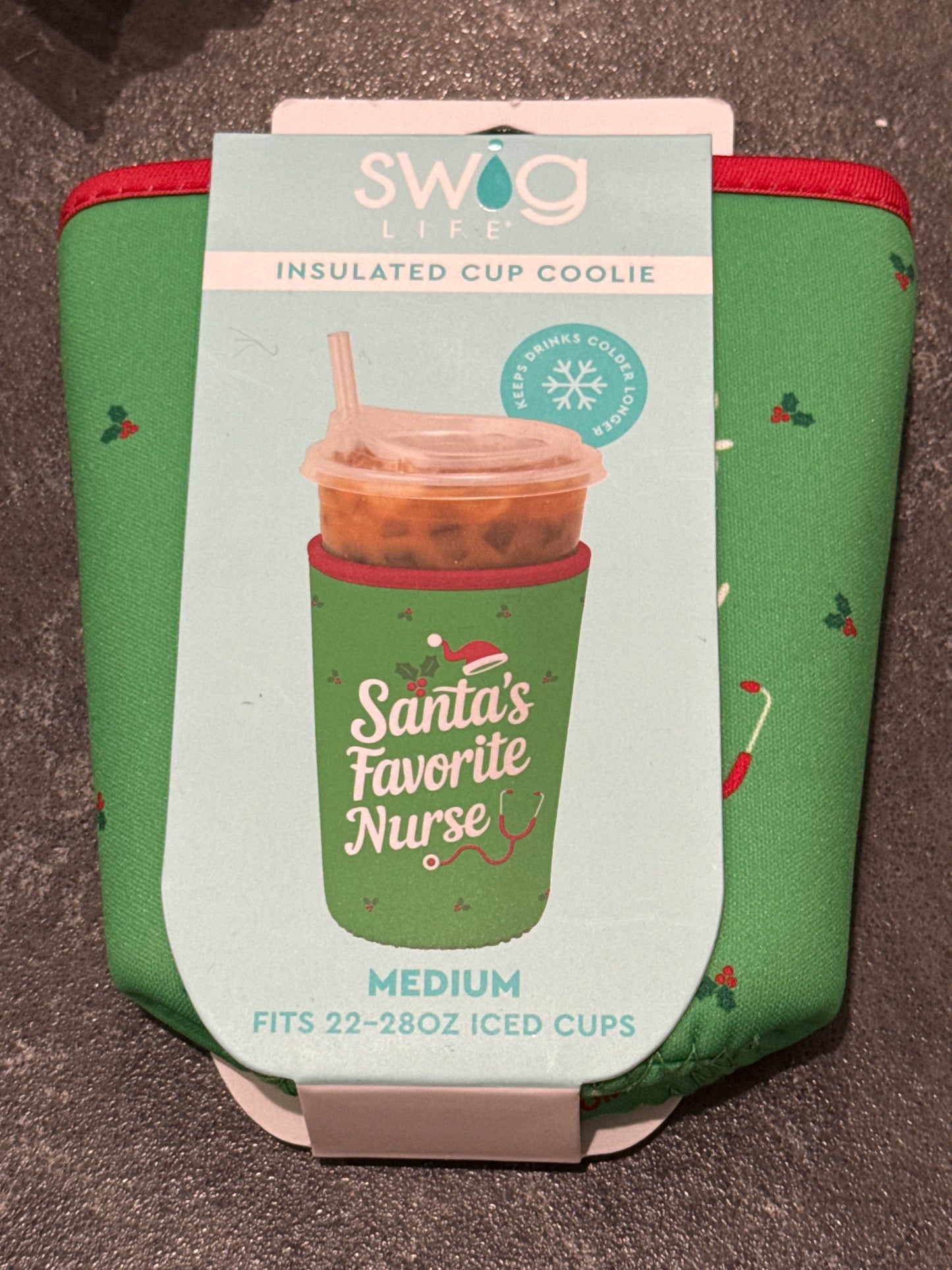 Santa’s favorite Nurse coffee coolie