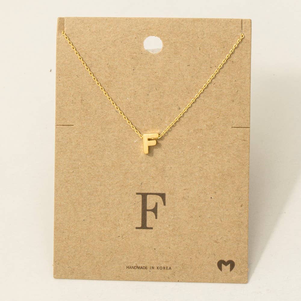 Initial Pendant Necklace-How Cute is That? Boutique