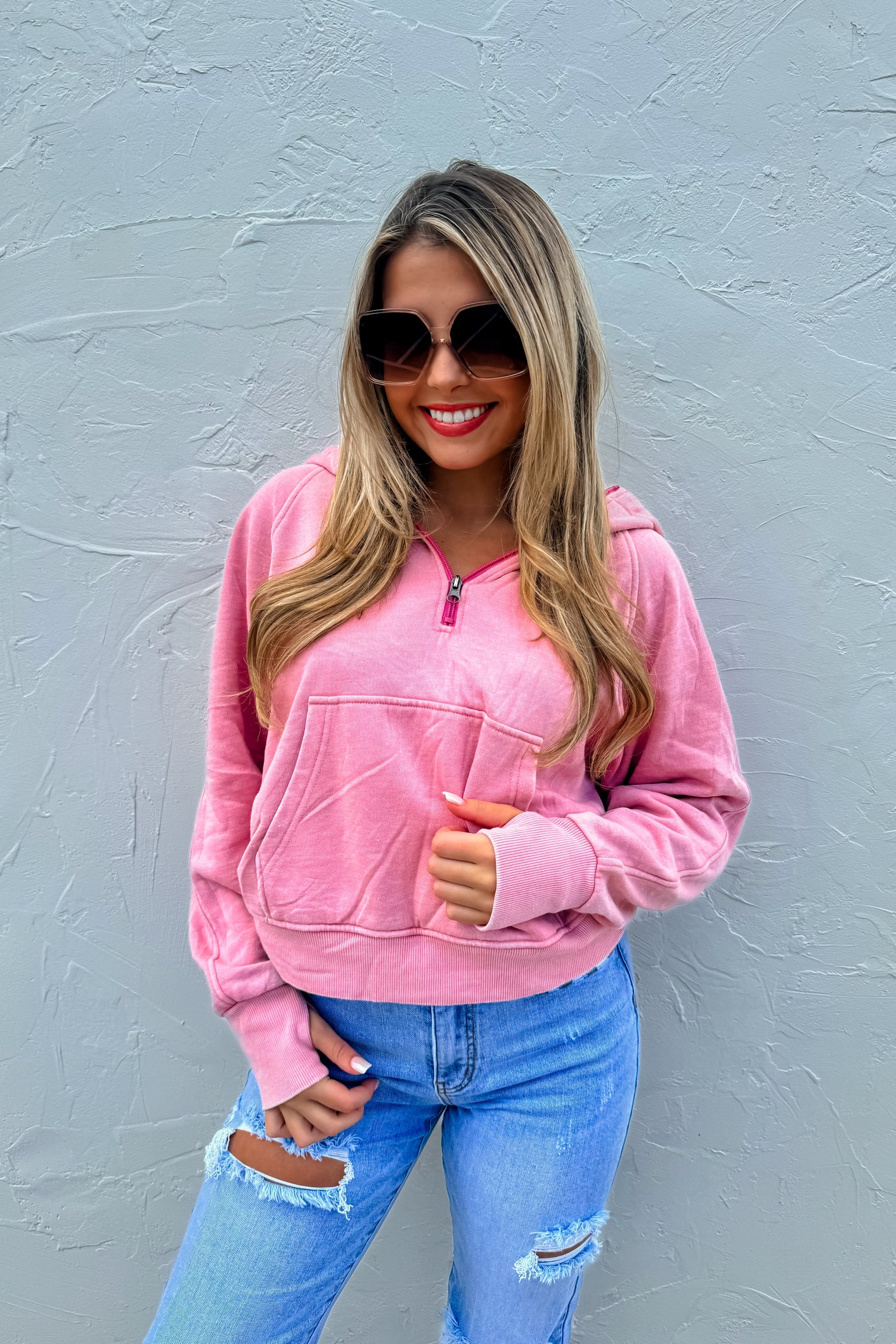 Easy Does It Pullover Hoodie Sweatshirt-How Cute is That? Boutique