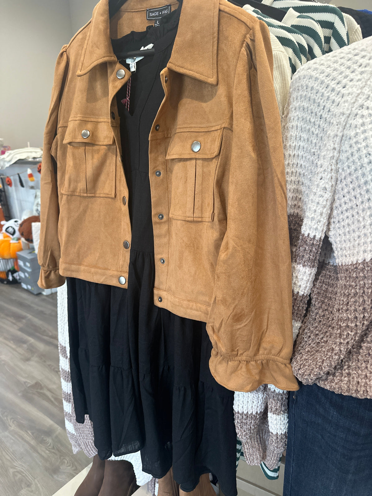 Rae Lynn Suede Jacket-How Cute is That? Boutique