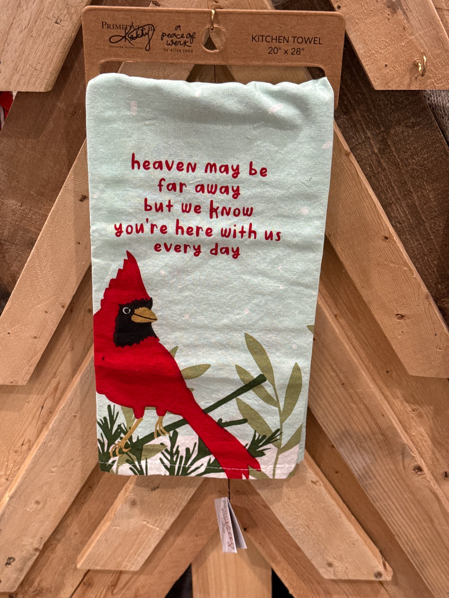 Cardinal Christmas Kitchen Towel