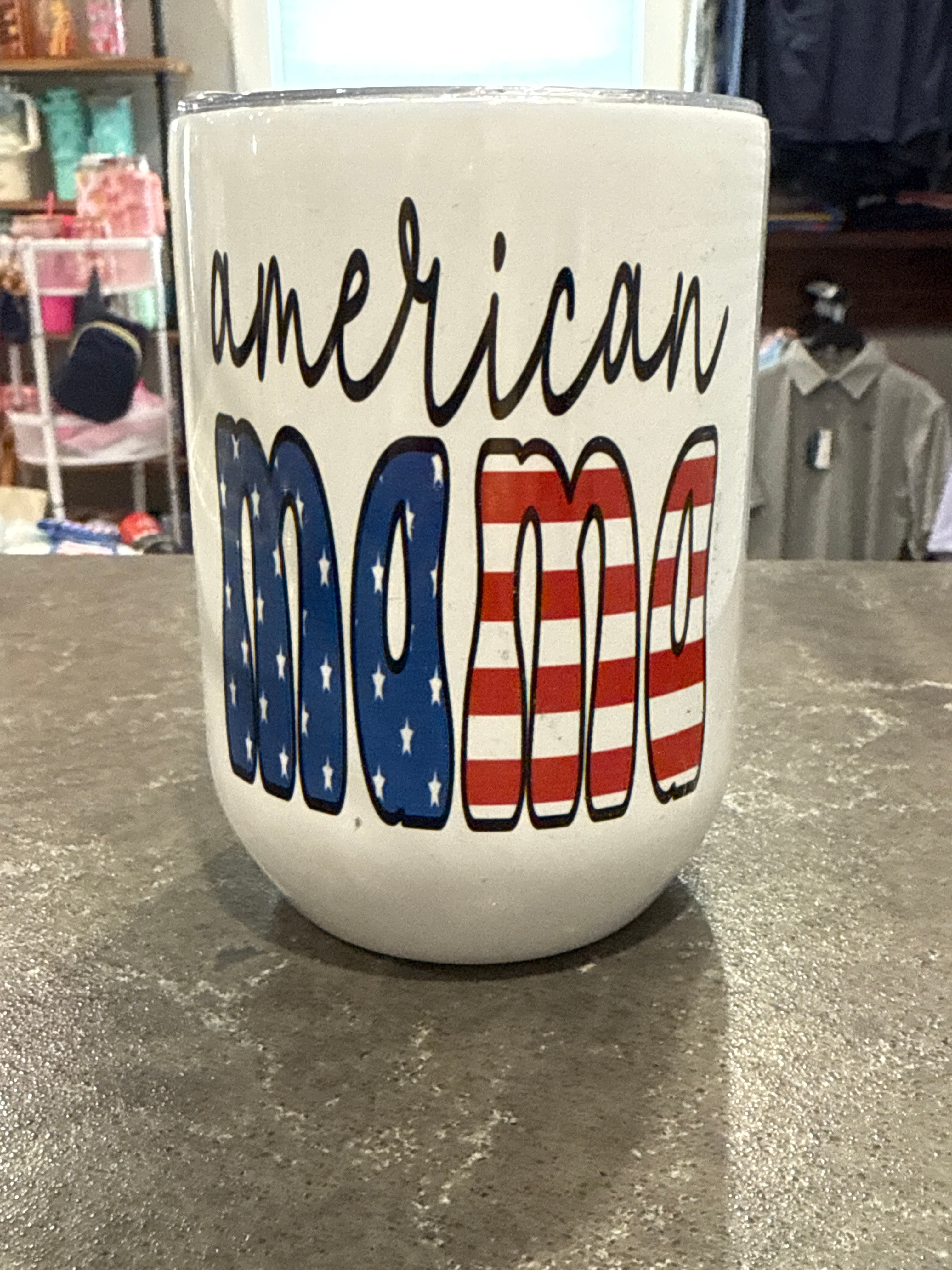 American WINE TUMBLER-How Cute is That? Boutique