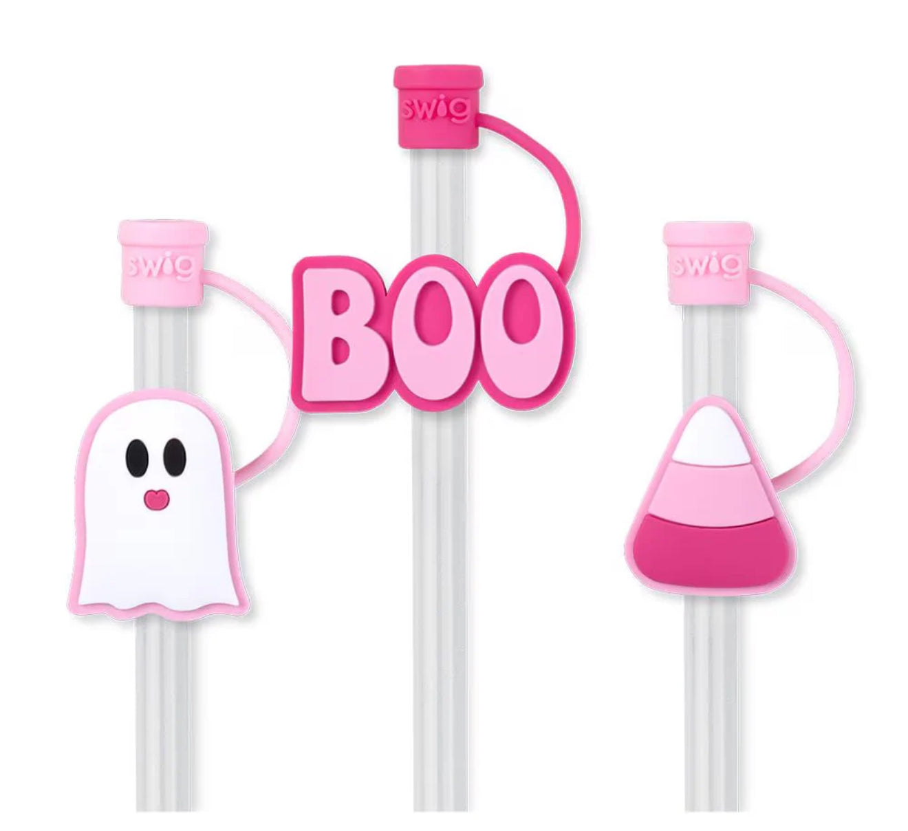 Faboolous Ghost Straw Toppers Swig-How Cute is That? Boutique