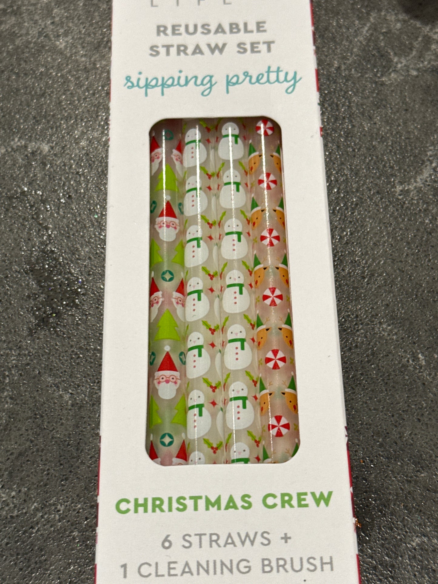 Christmas Crew STRAW SET by SWIG