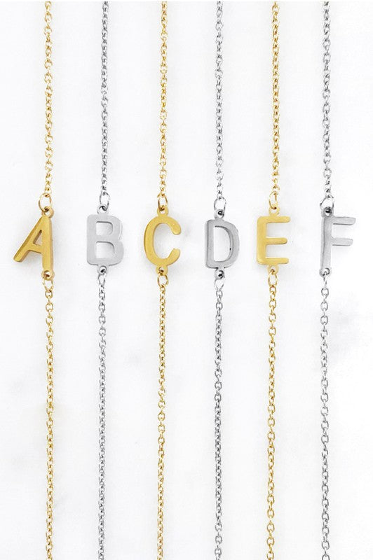 Initial Necklace (Waterproof)-How Cute is That? Boutique