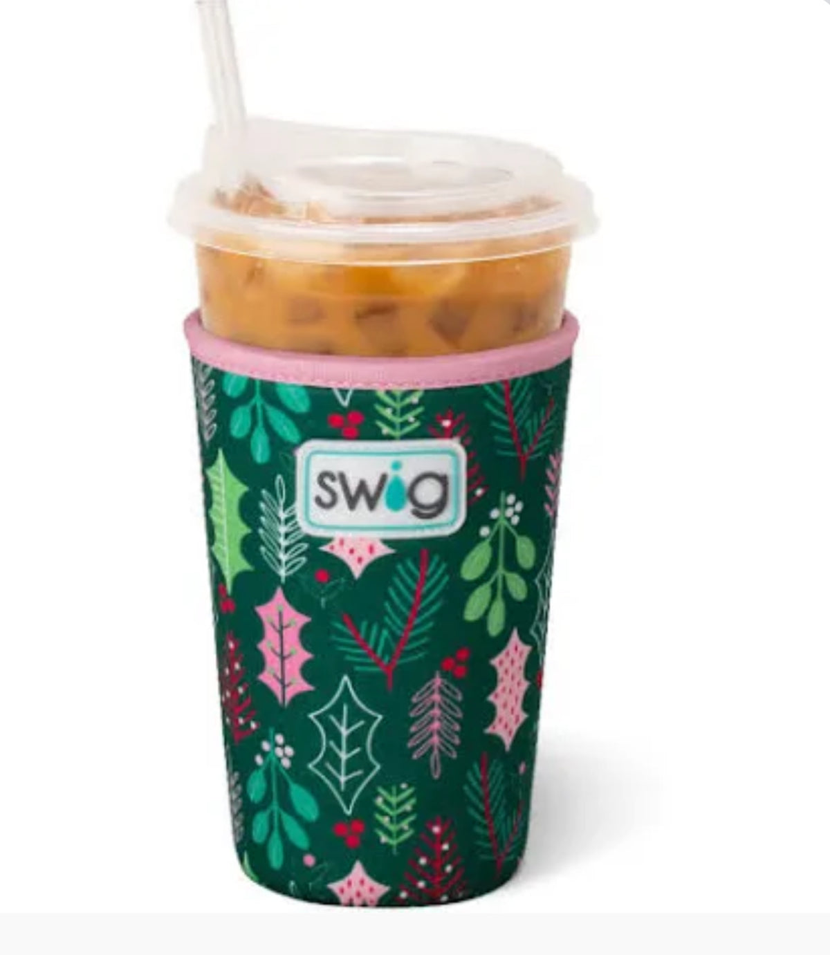 Merry Mistletoe coffee coolie-How Cute is That? Boutique