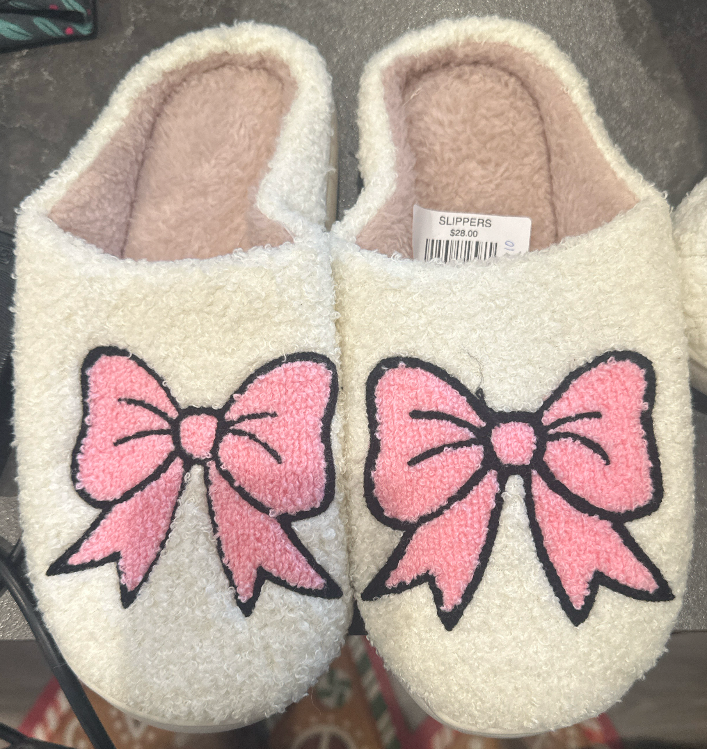 Bow SLIPPERS-How Cute is That? Boutique