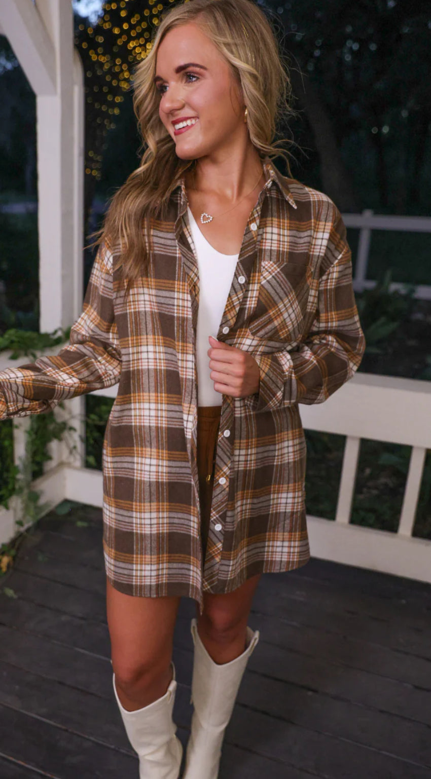 Lola Flannel Top