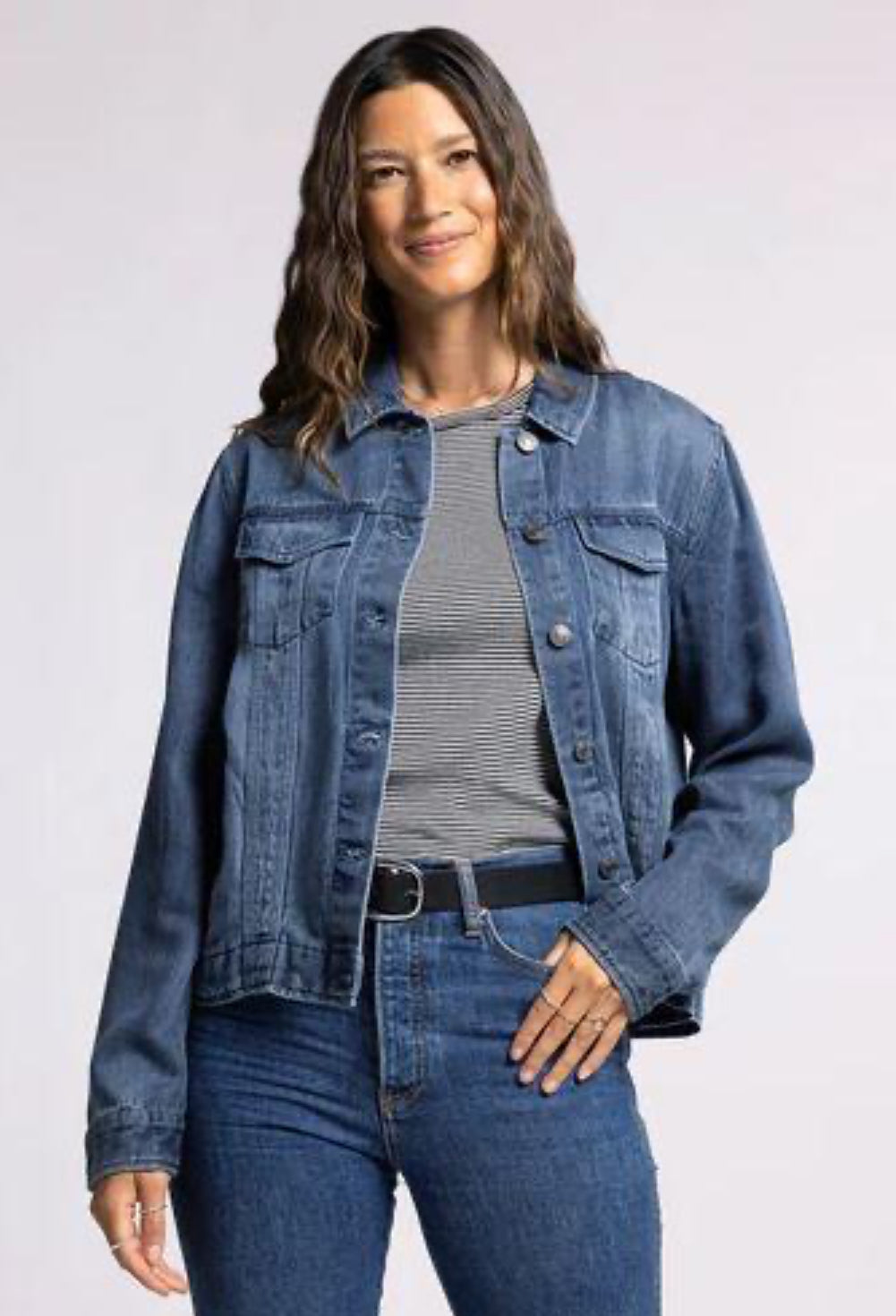 Jackie Denim Jacket--How Cute is That? Boutique