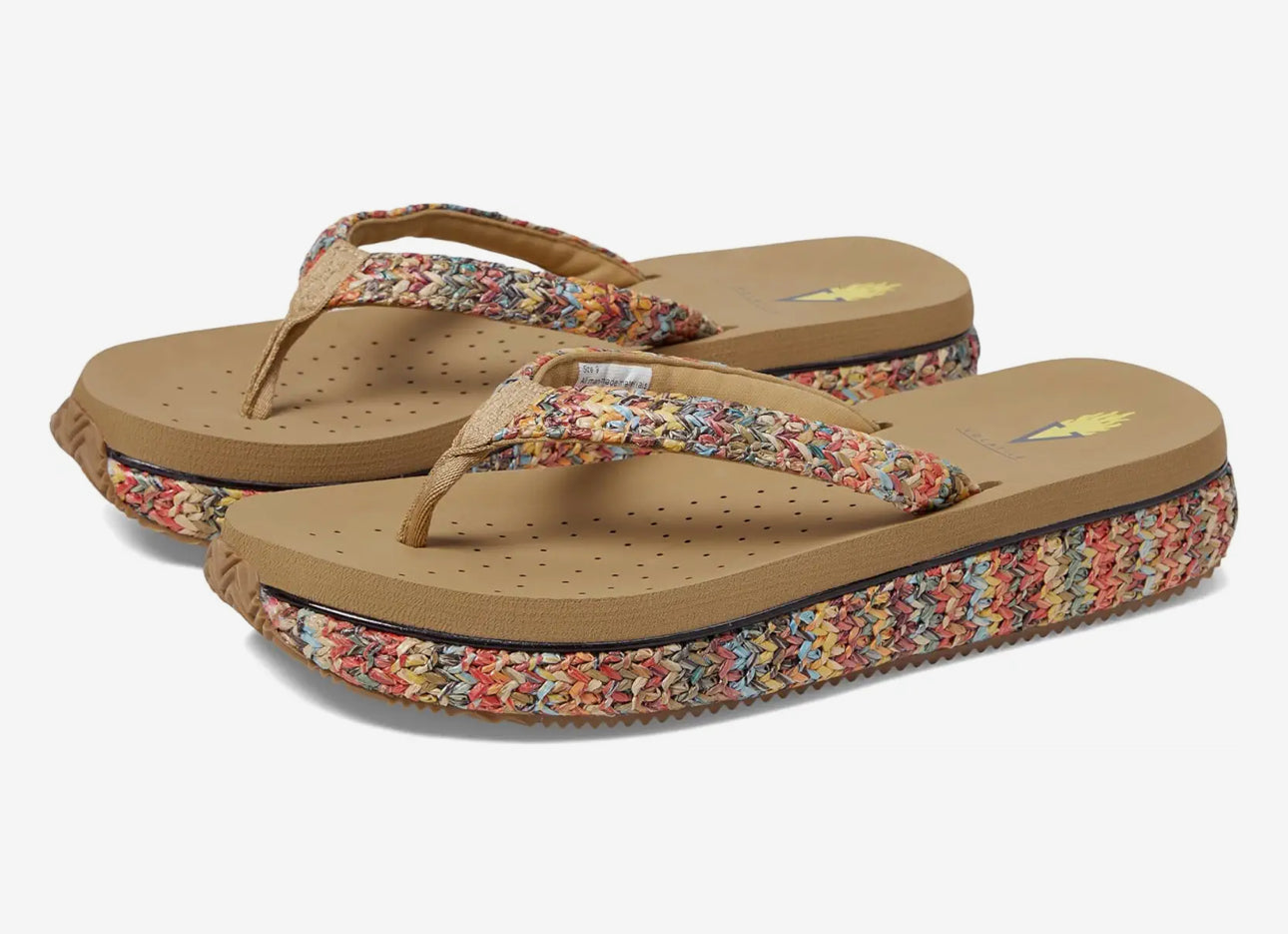 PALAU SYNTHETIC RAFFIA LOW THONG SANDAL-How Cute is That? Boutique